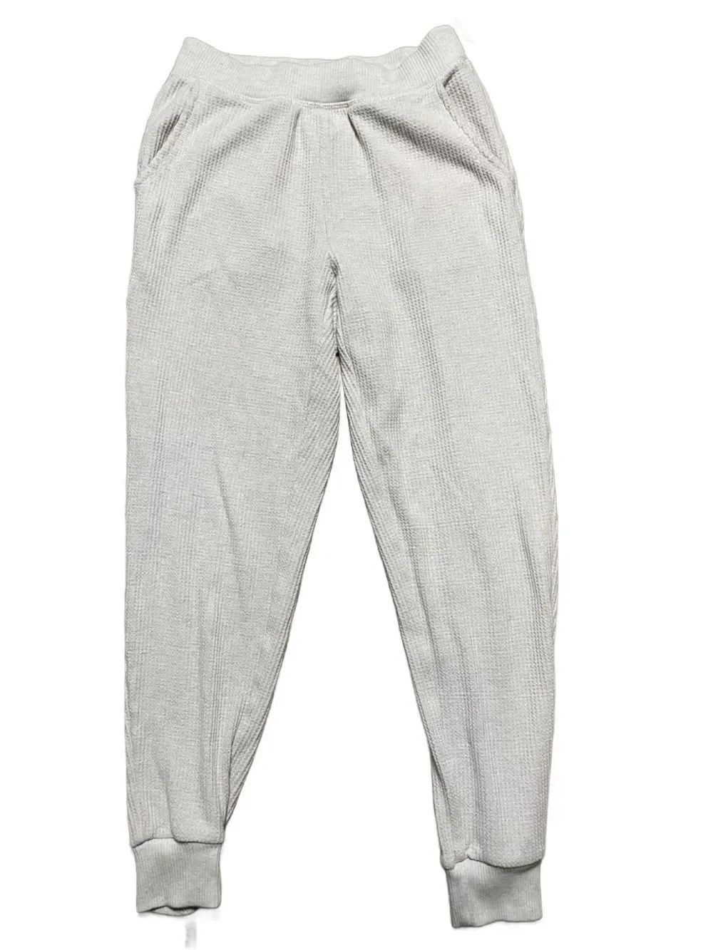 Aerie Cozy Light Heather Gray Waffle Lounge Pants w/Pockets (Size: XS)